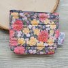 Denim Dahlias Zippered Bag