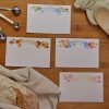 Floral Ribbon Recipe Cards