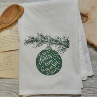 Christmas Ornament Tea Towel