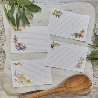 Vintage Fruit Recipe Cards