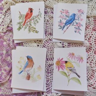 Watercolor Songbirds Greeting Cards